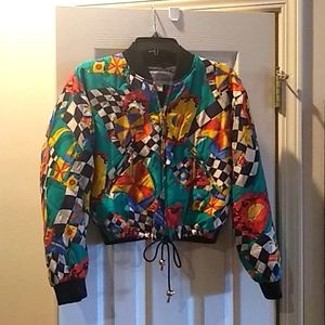 Pat Argenti quilted silk jacket.